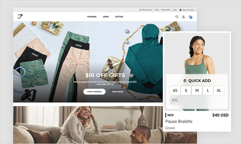 Exemplo de site Shopify 1