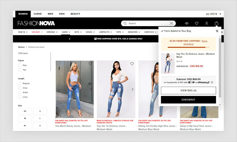 Exemplo de site Shopify 2